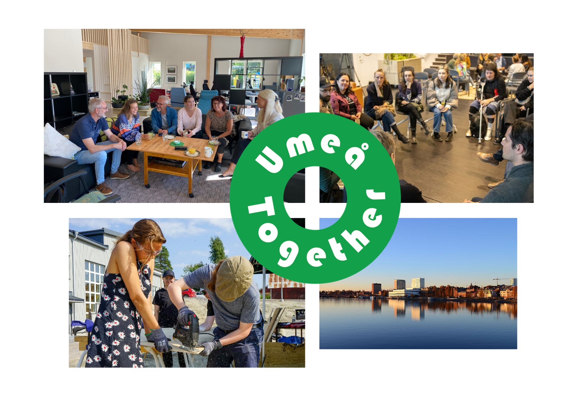 Umeå Together — människor som samlas, samtalar och bygger tillsammans i Umeå.
